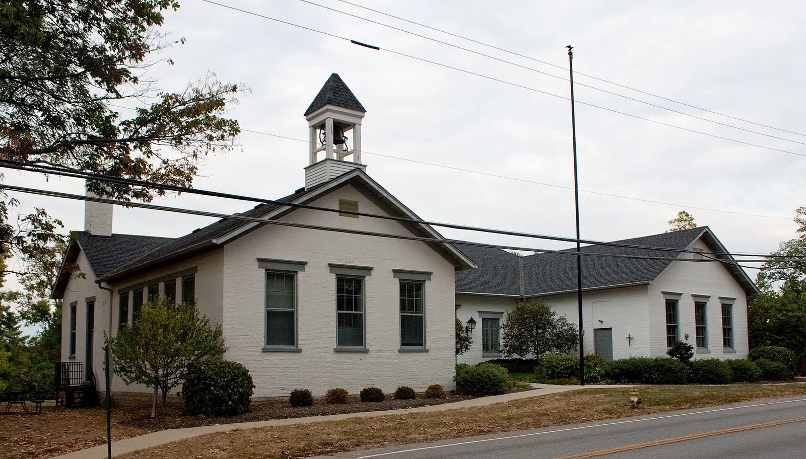 The historic Jefferson Schoolhouse in Indian Hill, Ohio