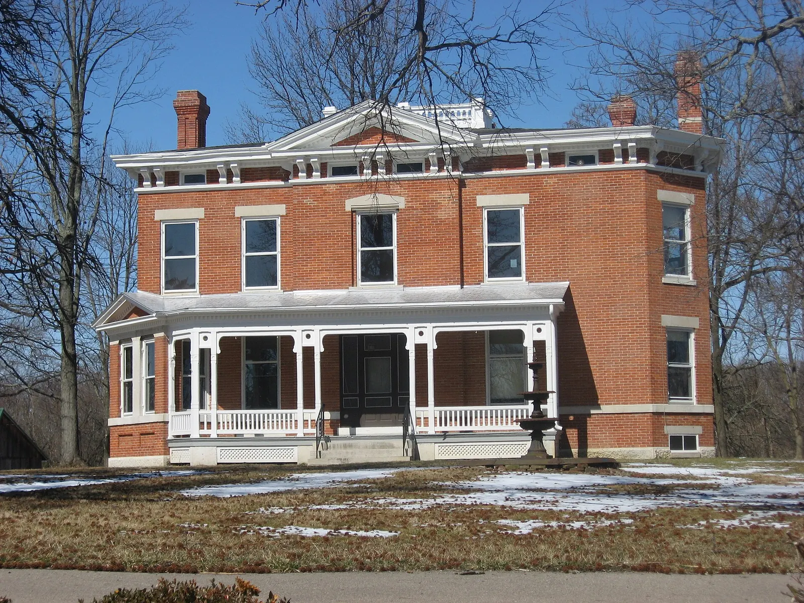 The historic Ahimaaz King House in Kings Mills, Ohio