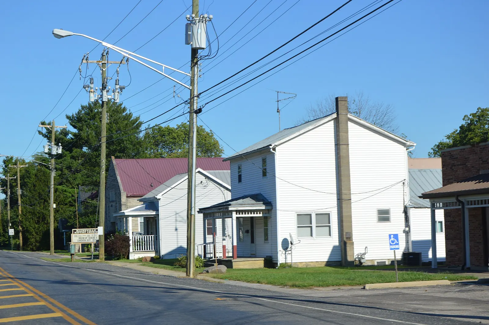 Historic homes on Maineville Road in Maineville, Ohio